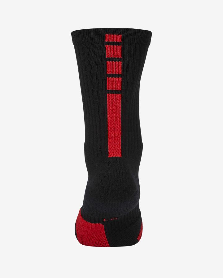 Calcetines Nike Elite Crew Basketball Hombre Negras Rojas | BDESR-2795