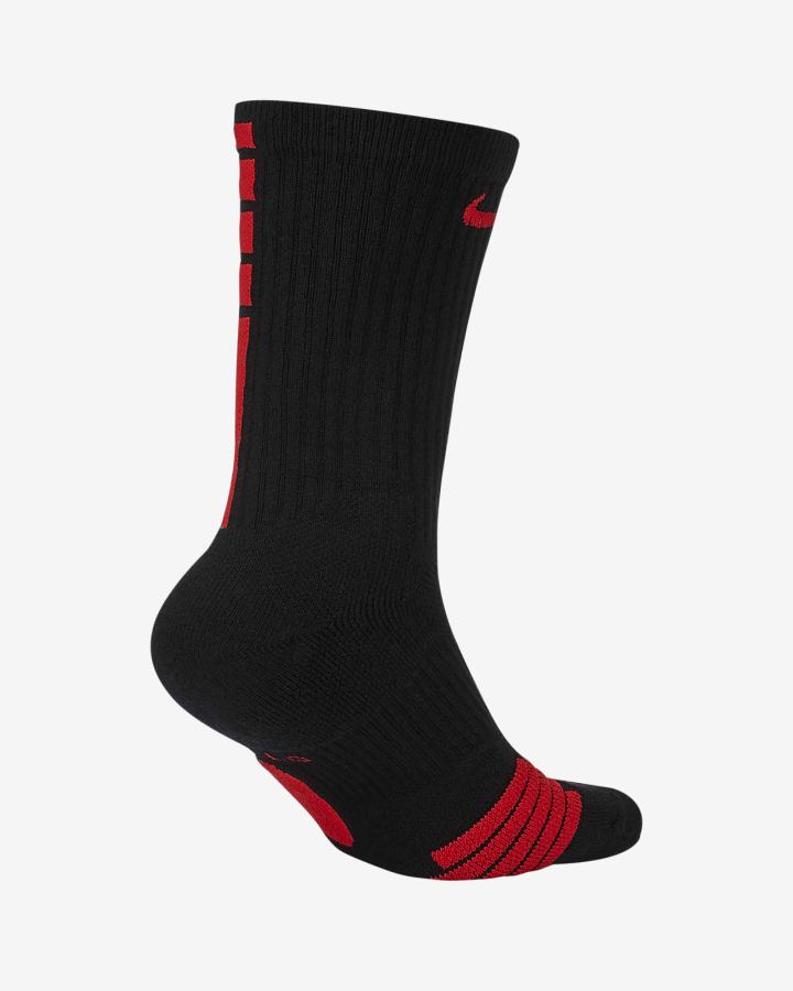 Calcetines Nike Elite Crew Basketball Hombre Negras Rojas | BDESR-2795