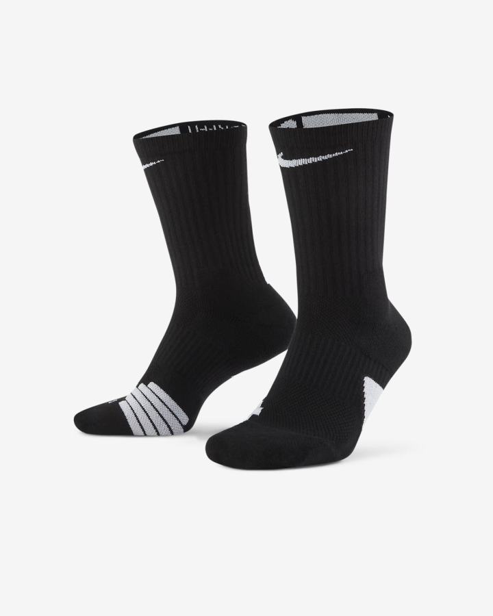 Calcetines Nike Elite Crew Basketball Hombre Negras Blancas | MOBPZ-4526