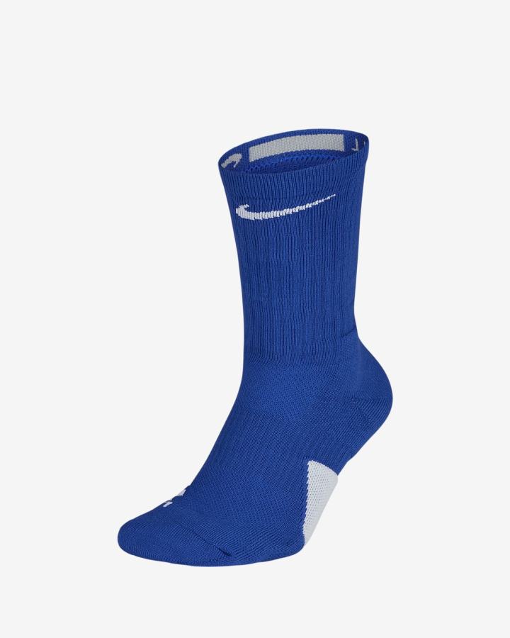 Calcetines Nike Elite Crew Basketball Hombre Azul Real Blancas | ZTLGU-2501