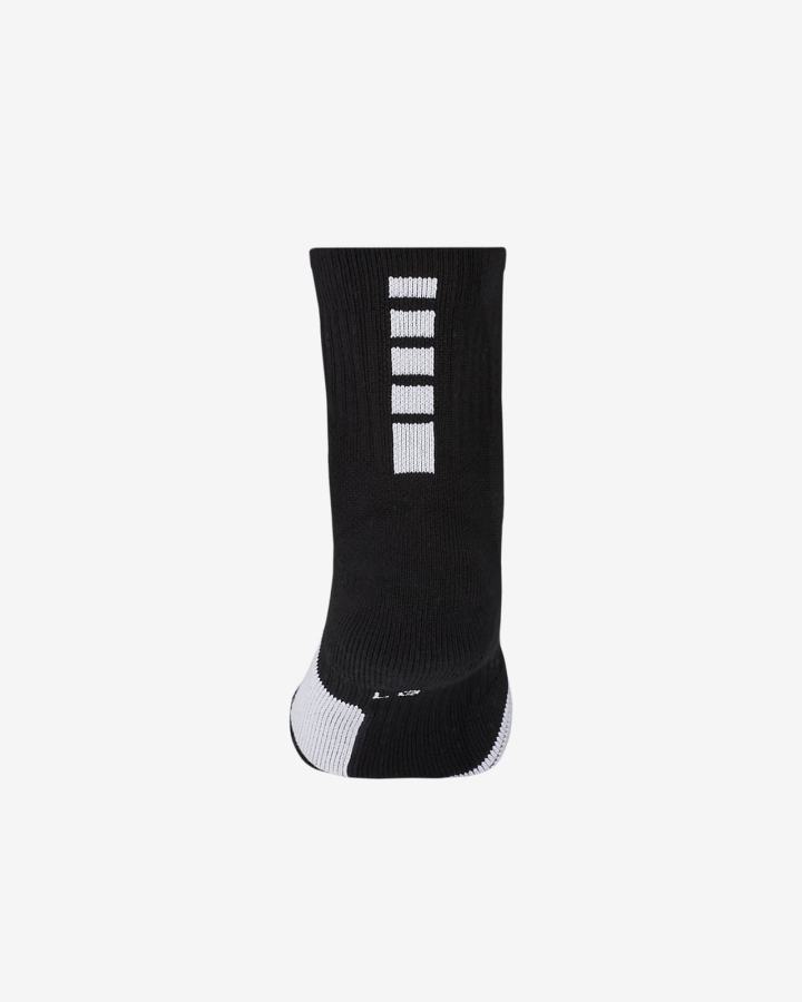 Calcetines Nike Elite Mid Basketball Hombre Negras Blancas | ANUYW-8235