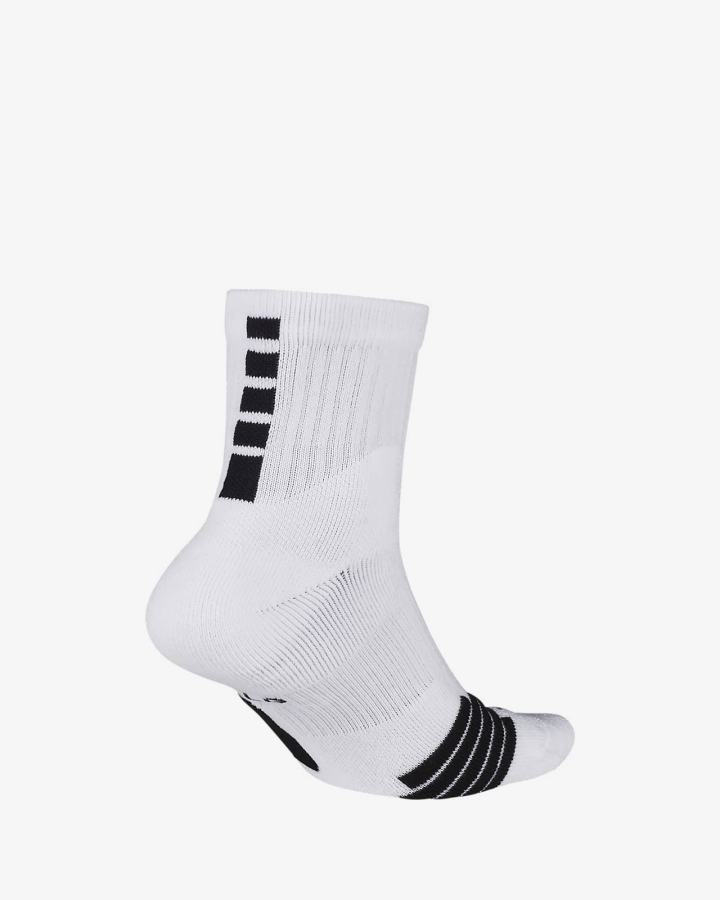 Calcetines Nike Elite Mid Basketball Hombre Negras Blancas | ANUYW-8235