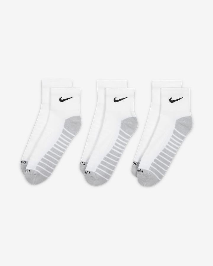 Calcetines Nike Everyday Max Cushioned Training Ankle (3 Pairs) Hombre Blancas Gris Negras | IWYEL-4953