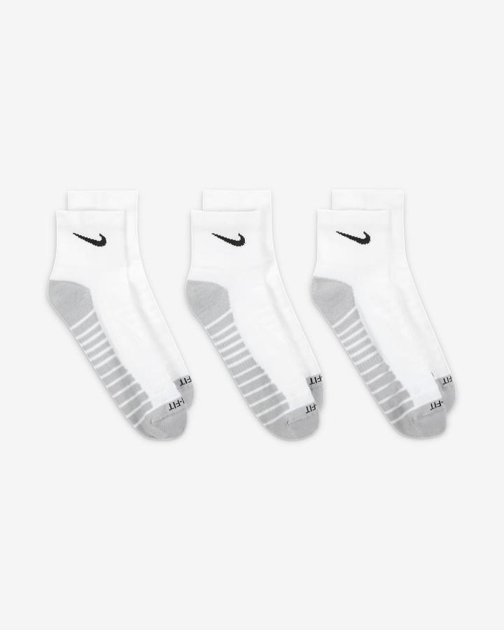 Calcetines Nike Everyday Max Cushioned Training Ankle (3 Pairs) Hombre Blancas Gris Negras | IWYEL-4953