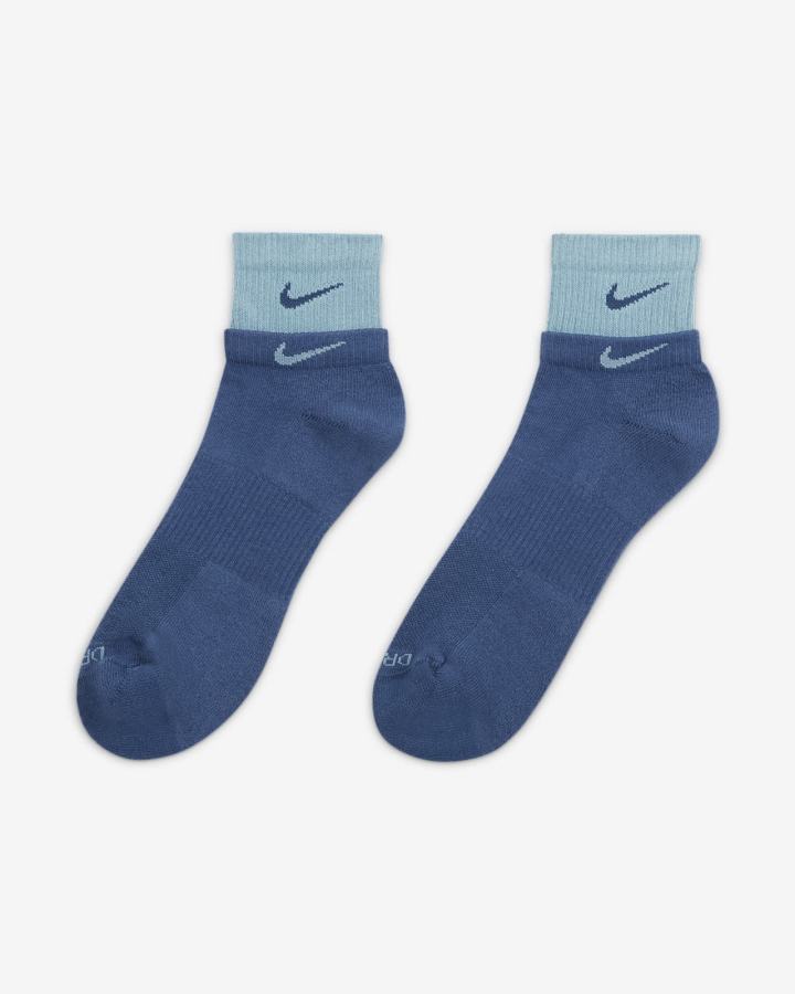 Calcetines Nike Everyday Plus Cushioned Training Ankle Hombre Azul Marino Azules | KQJPB-3265