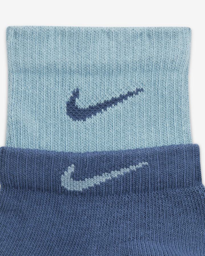Calcetines Nike Everyday Plus Cushioned Training Ankle Hombre Azul Marino Azules | KQJPB-3265