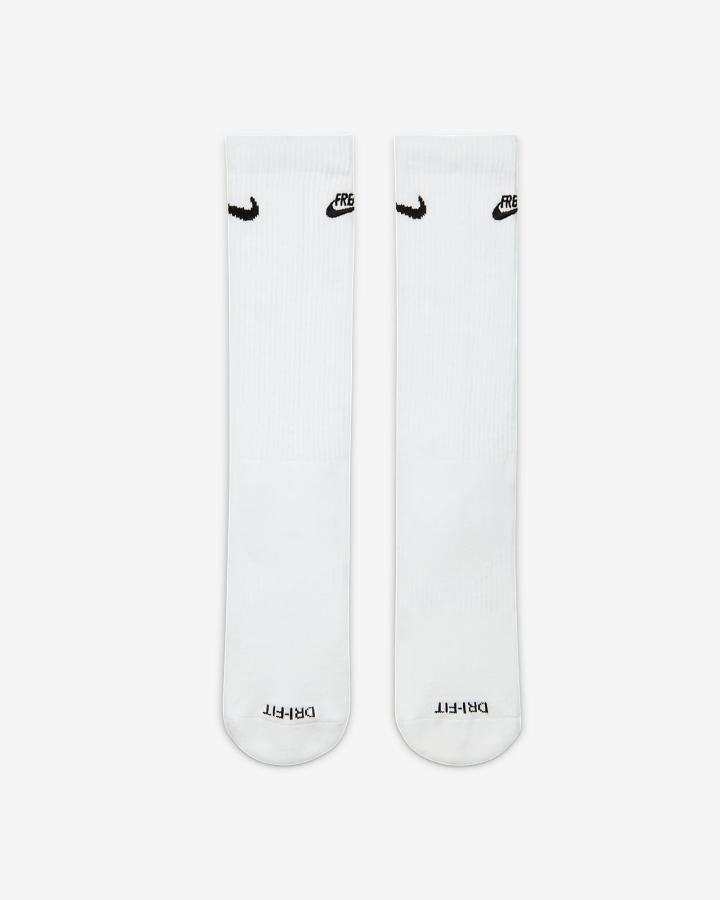Calcetines Nike Everyday Plus Cushioned Basketball Crew Hombre Blancas Plateadas Negras | OTMQR-6215