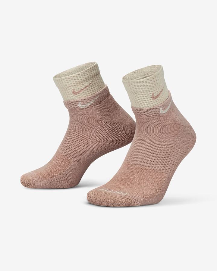 Calcetines Nike Everyday Plus Cushioned Training Ankle Hombre Rosas Blancas | TQHGU-4603