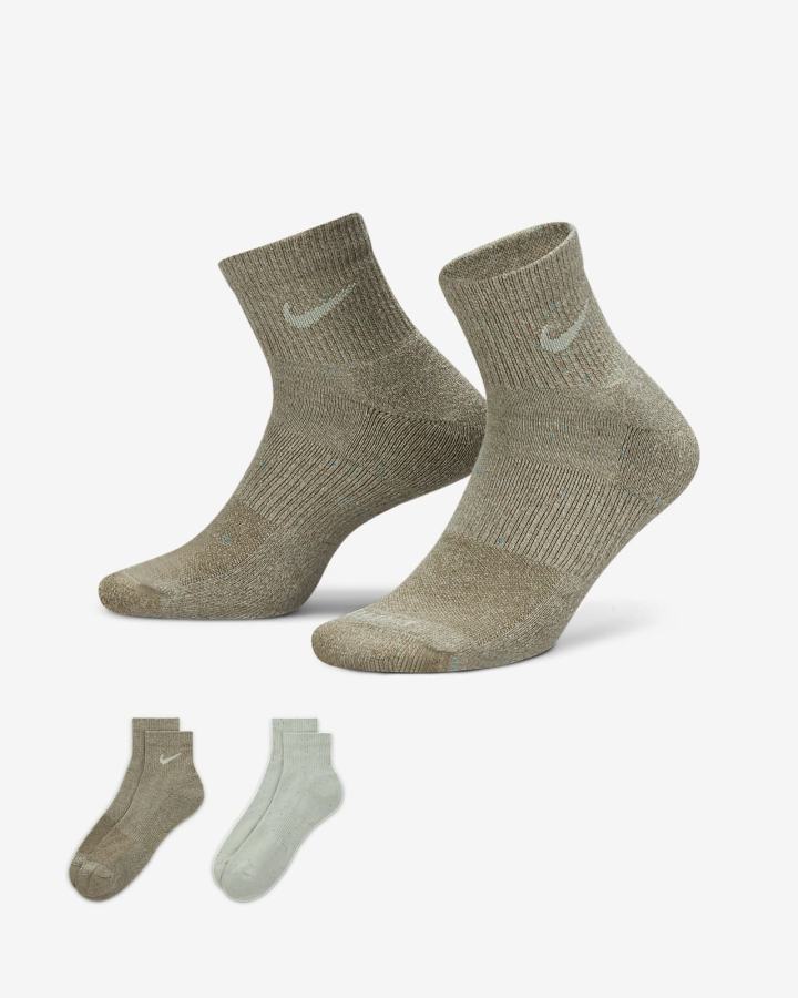 Calcetines Nike Everyday Plus Cushioned Training Ankle (2 Pairs) Hombre Multicolor | XDMVP-2481