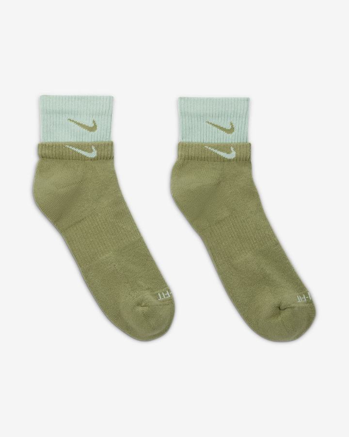 Calcetines Nike Everyday Plus Cushioned Training Ankle Hombre Verde | YUNIG-1425