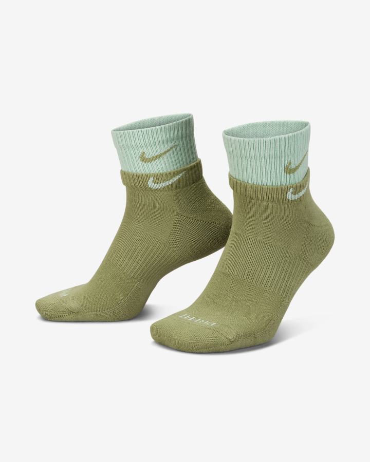 Calcetines Nike Everyday Plus Cushioned Training Ankle Hombre Verde | YUNIG-1425