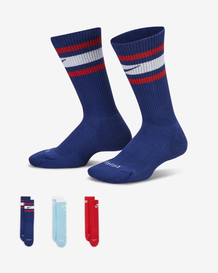 Calcetines Nike Everyday Plus Cushioned Crew Niño Multicolor | ZPKVI-3586
