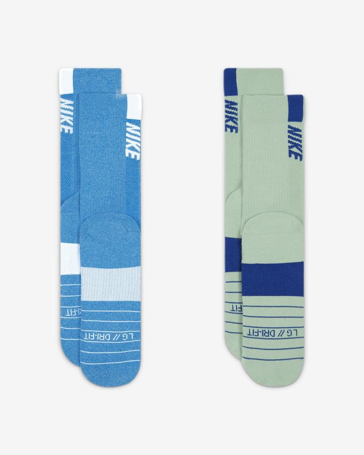 Calcetines Nike Multiplier Crew Sock (2 Pairs) Hombre Multicolor | DYSIB-8071