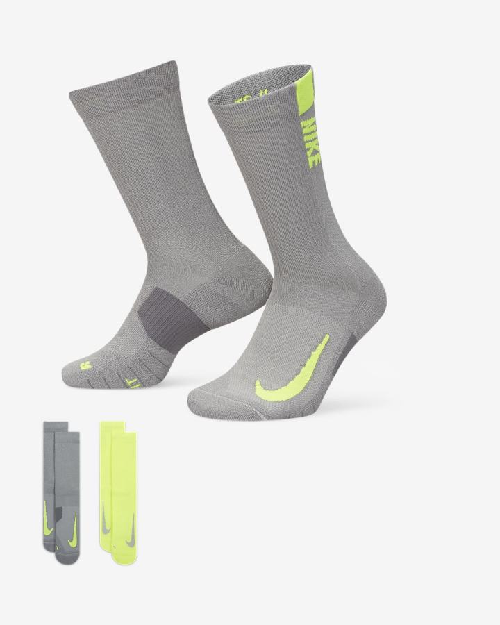 Calcetines Nike Multiplier Crew Sock (2 Pairs) Hombre Multicolor | DYSIB-8071