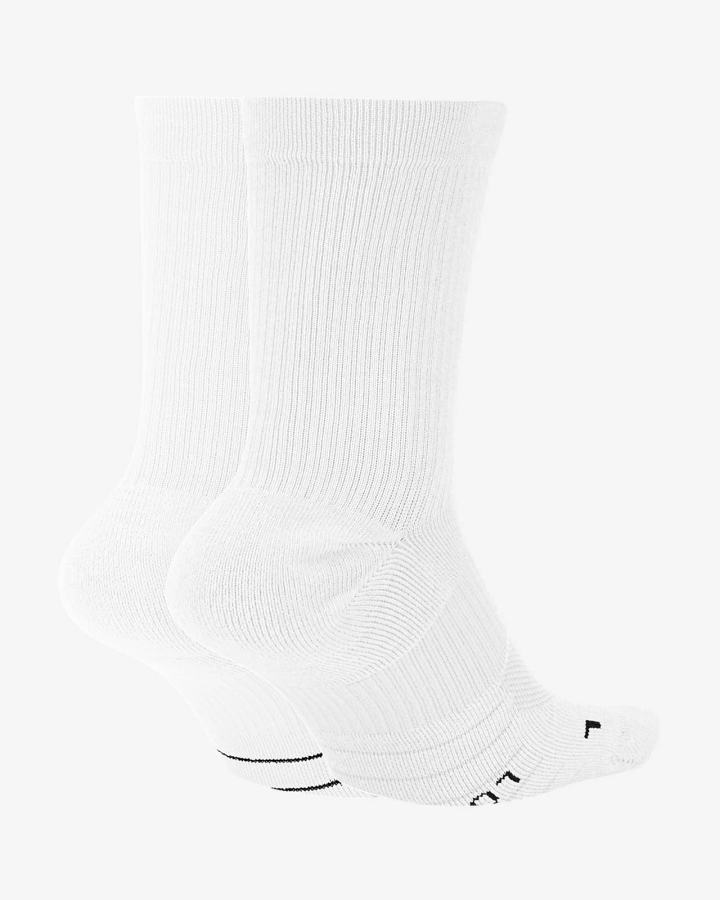 Calcetines Nike Multiplier Crew Sock (2 Pairs) Hombre Blancas Negras | JAOEY-9471