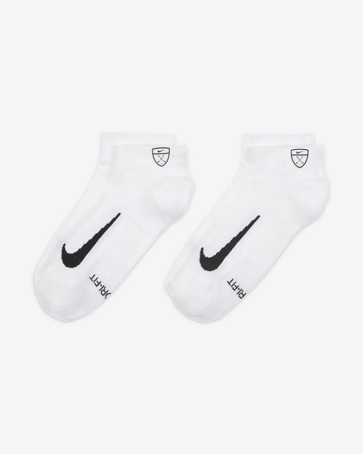 Calcetines Nike Multiplier Low Golf Quarter (2 Pairs) Hombre Blancas Negras | YFNRS-9718