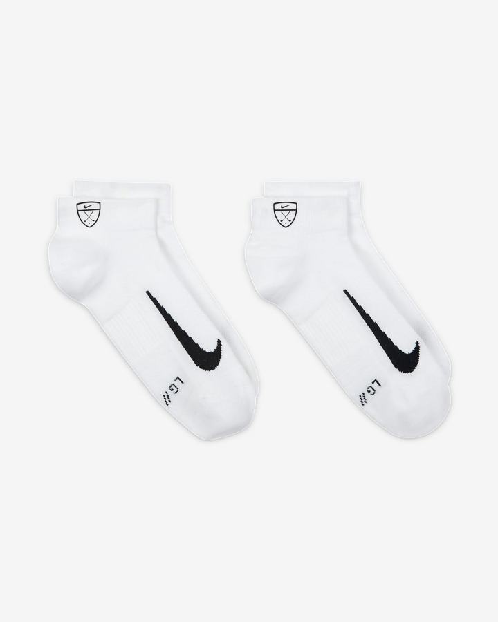 Calcetines Nike Multiplier Low Golf Quarter (2 Pairs) Hombre Blancas Negras | YFNRS-9718