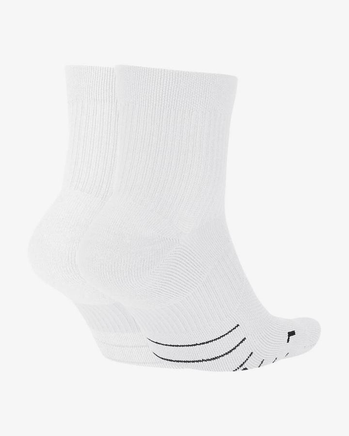 Calcetines Nike Multiplier Running Ankle (2 Pair) Hombre Blancas Negras | GPBAM-4296
