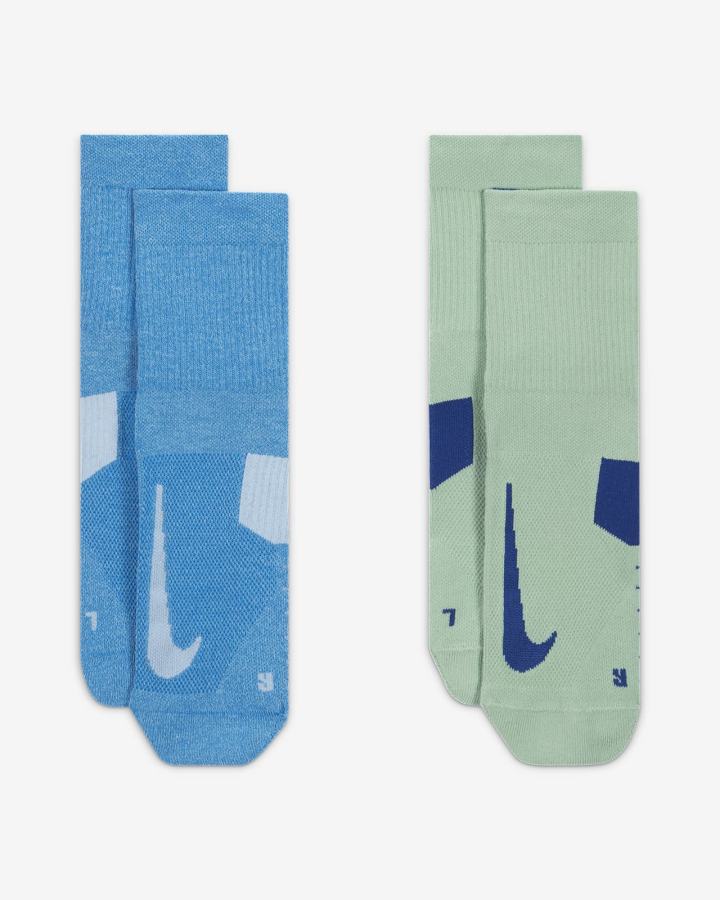 Calcetines Nike Multiplier Running Ankle (2 Pair) Hombre Multicolor | UJITZ-9356