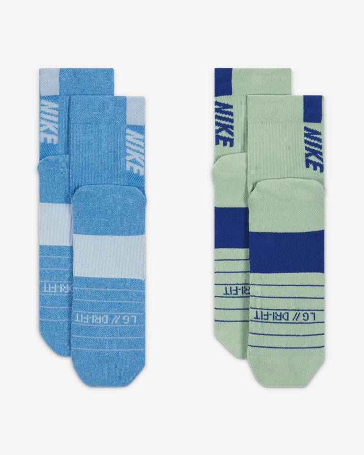 Calcetines Nike Multiplier Running Ankle (2 Pair) Hombre Multicolor | UJITZ-9356