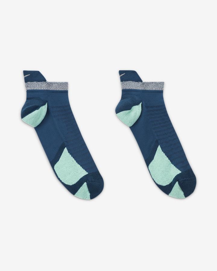 Calcetines Nike Spark Cushioned No-Show Running Hombre Azules Verde | EBHOJ-1697