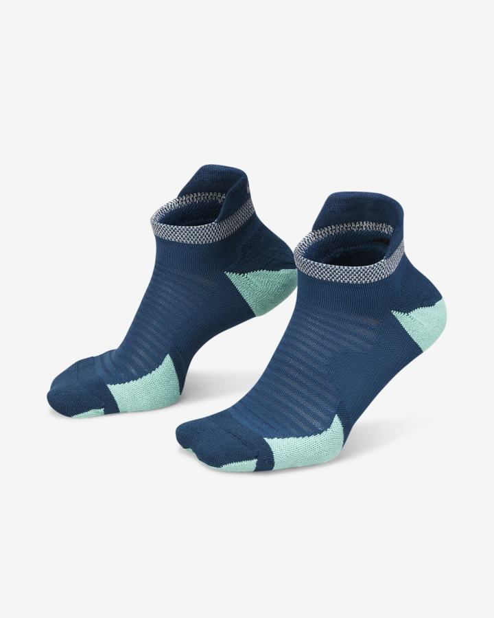 Calcetines Nike Spark Cushioned No-Show Running Hombre Azules Verde | EBHOJ-1697