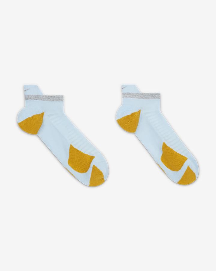Calcetines Nike Spark Cushioned No-Show Running Hombre Azules Amarillo Plateadas | WPQYD-0315