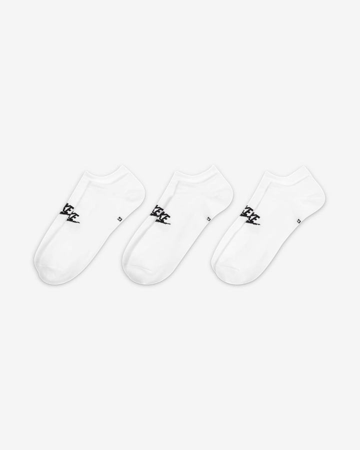Calcetines Nike Sportswear Everyday Essential No-Show (3 Pairs) Hombre Blancas Negras | PIOSJ-9824
