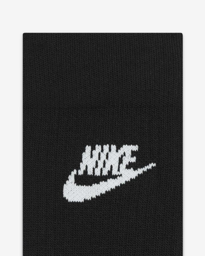 Calcetines Nike Sportswear Everyday Essential Crew (3 Pairs) Hombre Negras Blancas | ZHQPR-2750