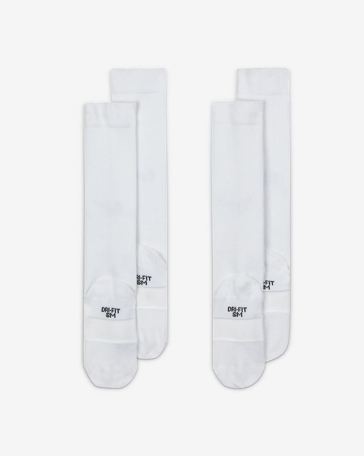 Calcetines Nike Swoosh Kids Over-the-Calf (2 Pairs) Niño Blancas Gris Negras | KPJVC-1562