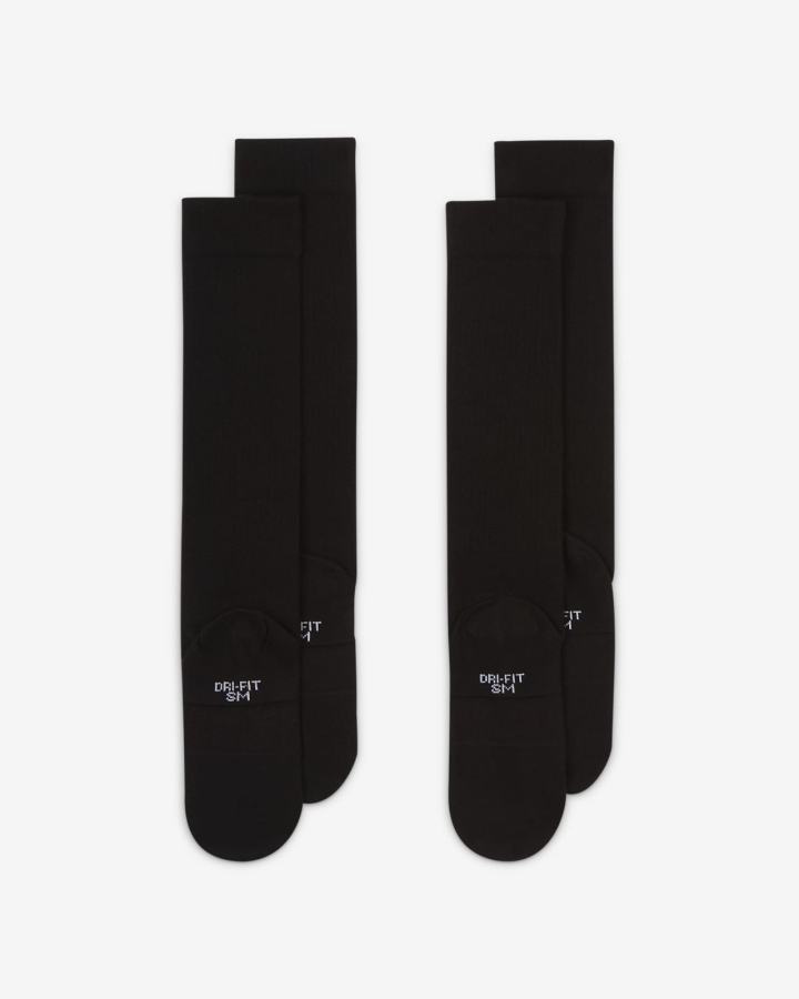 Calcetines Nike Swoosh Kids Over-the-Calf (2 Pairs) Niño Negras Blancas | VMDRN-6521