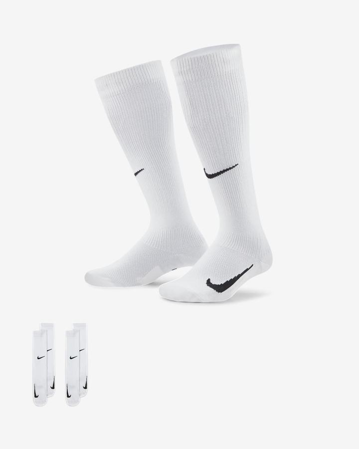 Calcetines Nike Swoosh Kids Over-the-Calf (2 Pairs) Niño Negras Blancas | VMDRN-6521