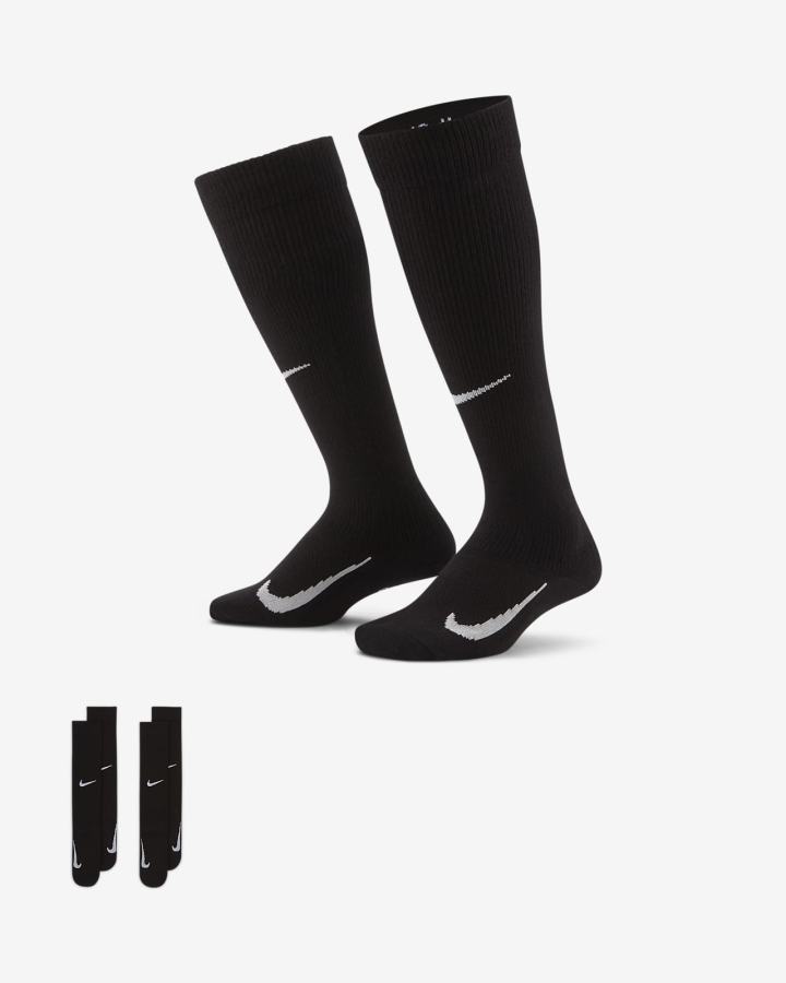 Calcetines Nike Swoosh Kids Over-the-Calf (2 Pairs) Niño Negras Blancas | VMDRN-6521