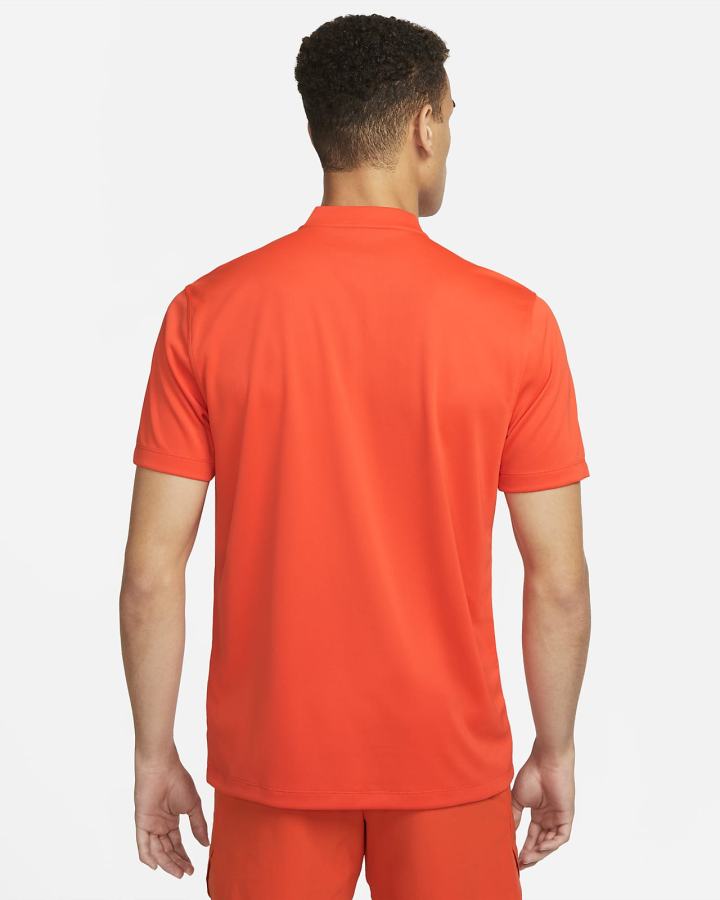 Camisa Polo Nike Court Dri-FIT Tennis Hombre Naranjas Blancas | ETCKH-4081
