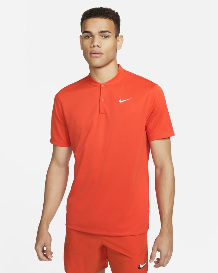 Camisa Polo Nike Court Dri-FIT Tennis Hombre Naranjas Blancas | ETCKH-4081