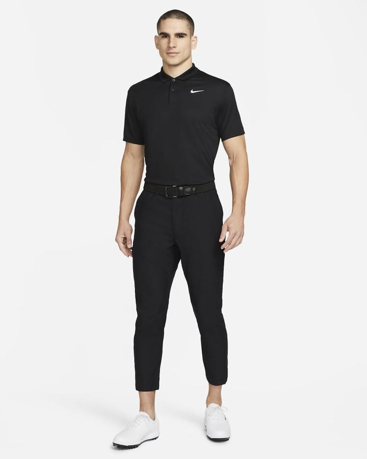 Camisa Polo Nike Court Dri-FIT Tennis Hombre Negras Blancas | KXWPS-6342