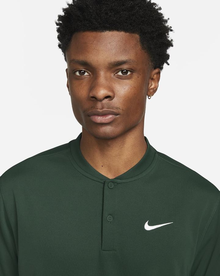 Camisa Polo Nike Court Dri-FIT Tennis Hombre Verde Blancas | MPWEJ-8975