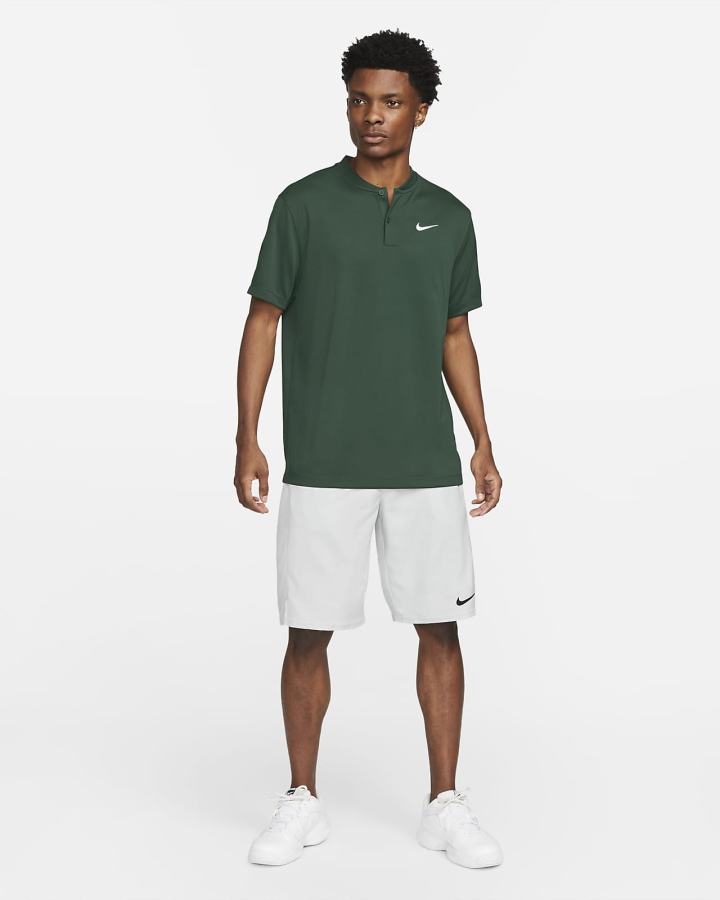 Camisa Polo Nike Court Dri-FIT Tennis Hombre Verde Blancas | MPWEJ-8975