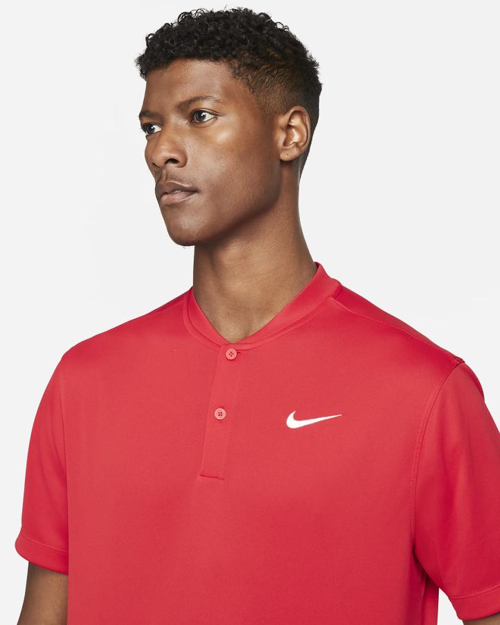 Camisa Polo Nike Court Dri-FIT Tennis Hombre Rojas Blancas | TLXFU-2647