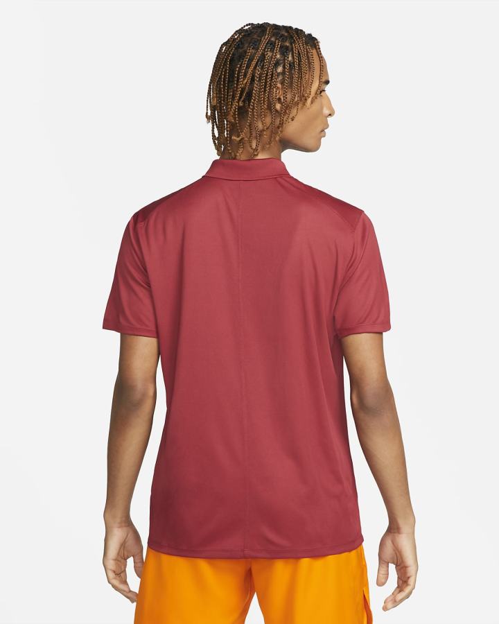 Camisa Polo Nike Court Dri-FIT Tennis Hombre Burdeos Blancas | YULEN-5968