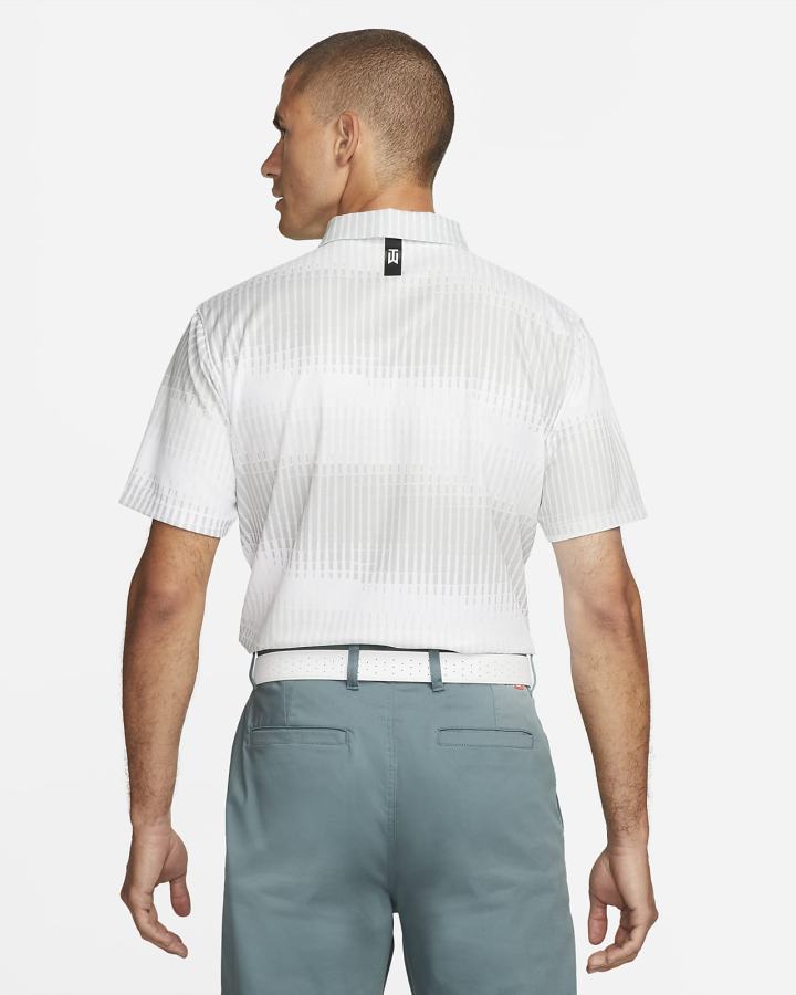 Camisa Polo Nike Dri-FIT ADV Tiger Woods Golf Hombre Blancas Negras | KRUEX-7562