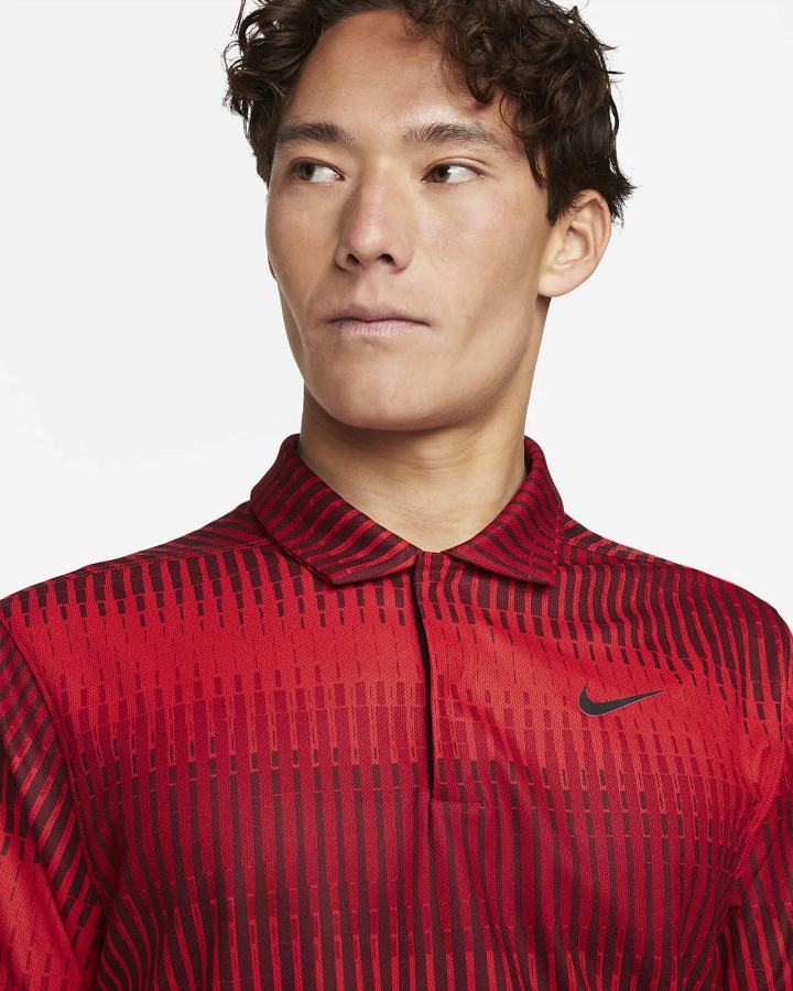 Camisa Polo Nike Dri-FIT ADV Tiger Woods Golf Hombre Rojas Negras | LPCXG-0542