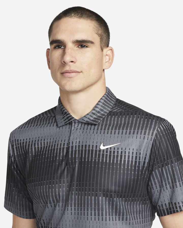 Camisa Polo Nike Dri-FIT ADV Tiger Woods Golf Hombre Gris Negras Blancas | WYLHO-8542