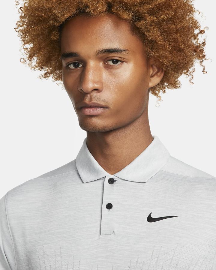 Camisa Polo Nike Dri-FIT ADV Vapor Engineered Golf Hombre Gris Blancas Negras | TWHOX-2514
