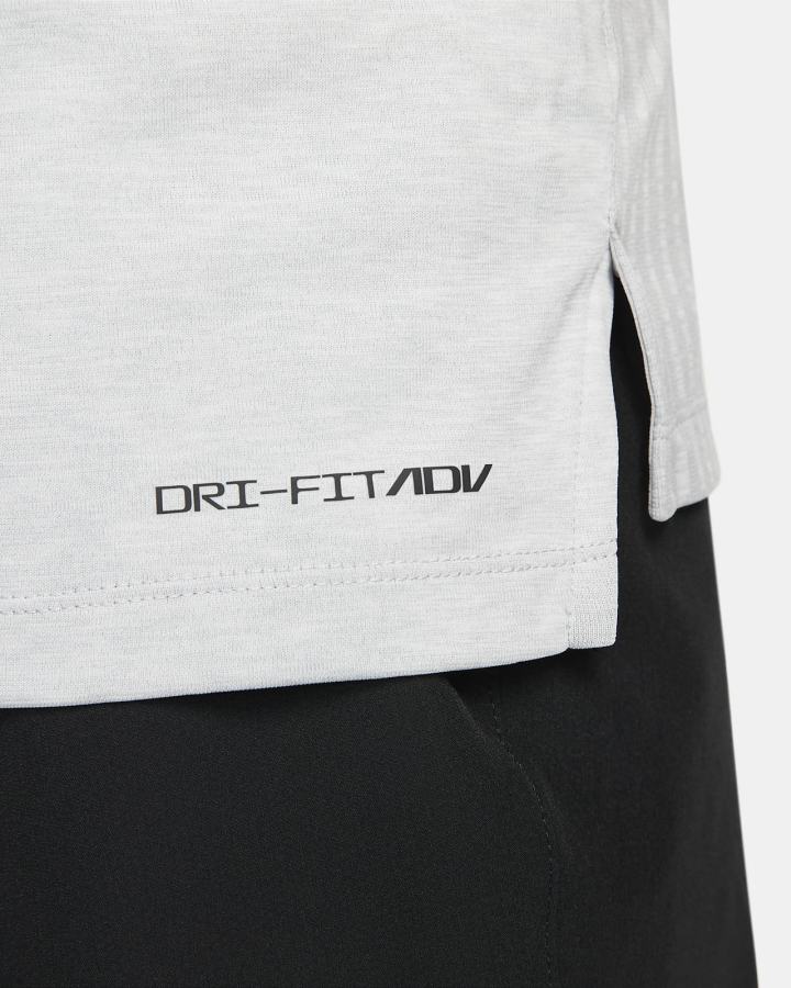 Camisa Polo Nike Dri-FIT ADV Vapor Engineered Golf Hombre Gris Blancas Negras | TWHOX-2514
