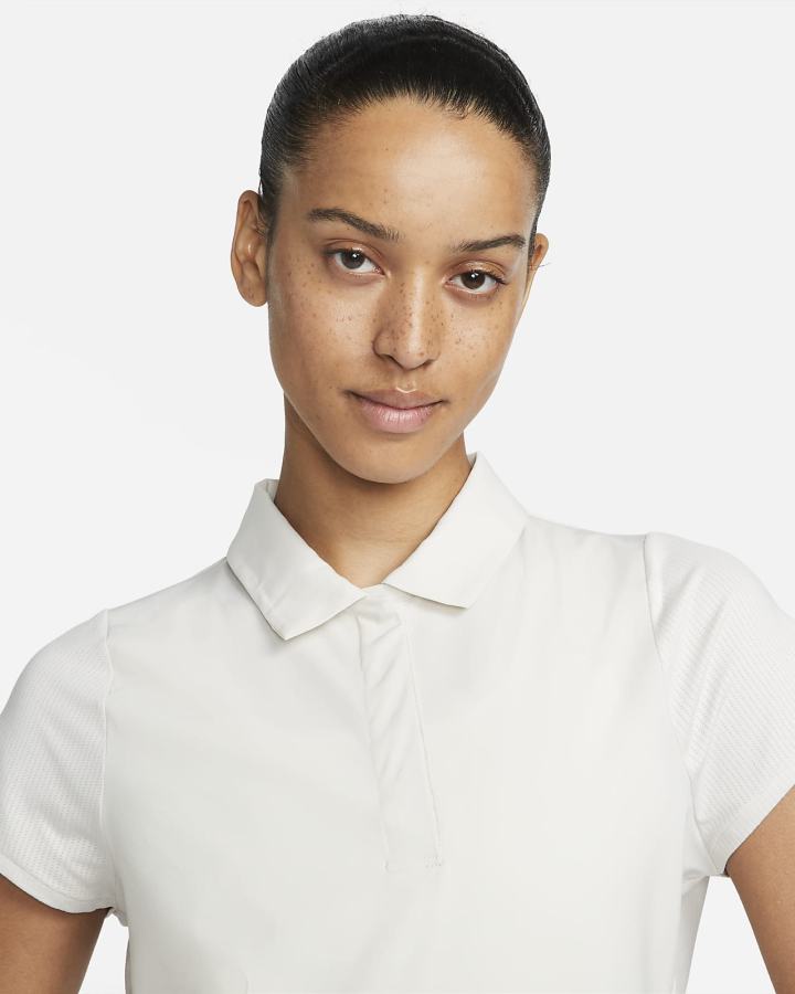 Camisa Polo Nike Dri-FIT Golf Mujer Marrones Claro Negras | IDZVB-3018