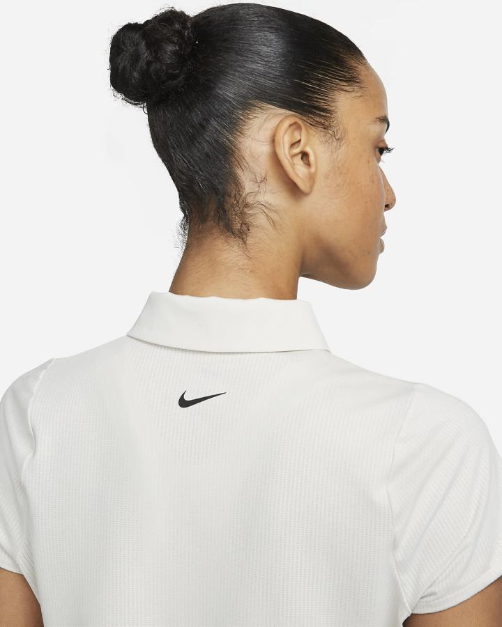 Camisa Polo Nike Dri-FIT Golf Mujer Marrones Claro Negras | IDZVB-3018