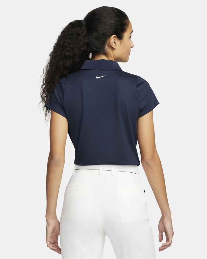Camisa Polo Nike Dri-FIT Golf Mujer Obsidian Blancas | ZCEJA-9651