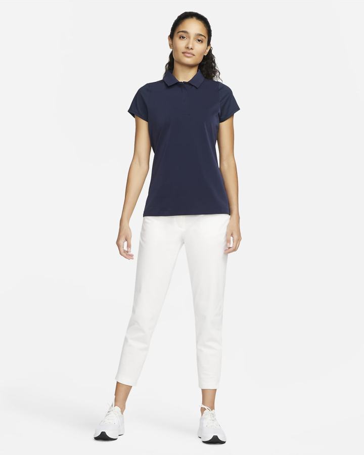 Camisa Polo Nike Dri-FIT Golf Mujer Obsidian Blancas | ZCEJA-9651