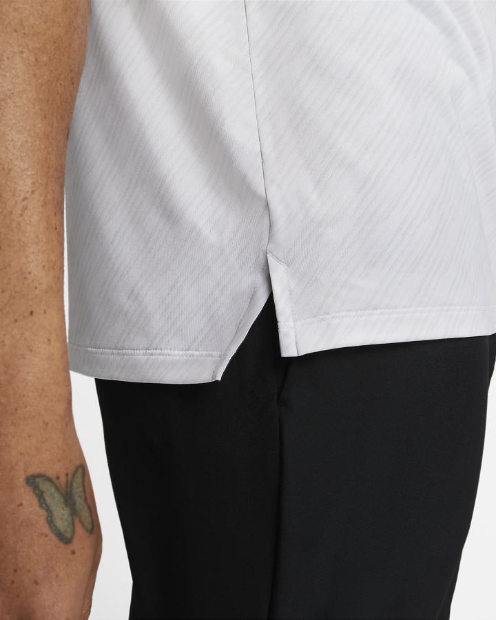 Camisa Polo Nike Dri-FIT Vapor A Rayas Golf Hombre Blancas Negras | BTLHQ-0312